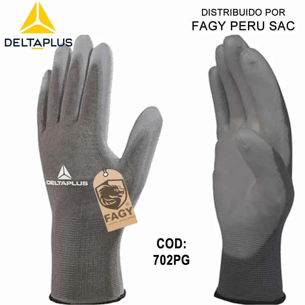 Guante poliéster modelo VE702PG - Deltaplus