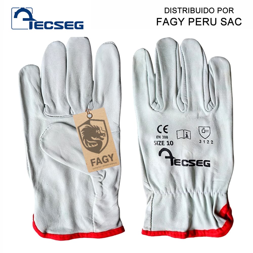 Guante de cuero badana Tecseg AS010 - TECSEG