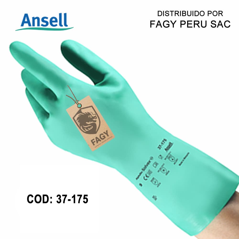 Guantes resistentes a químicos 37-175 ansell - Ansell