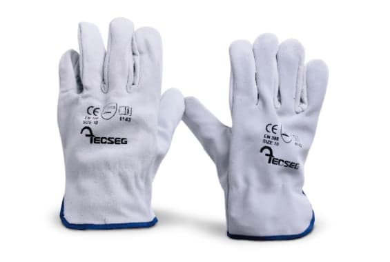 Guantes cuero cromo para uso general AS060 - TECSEG