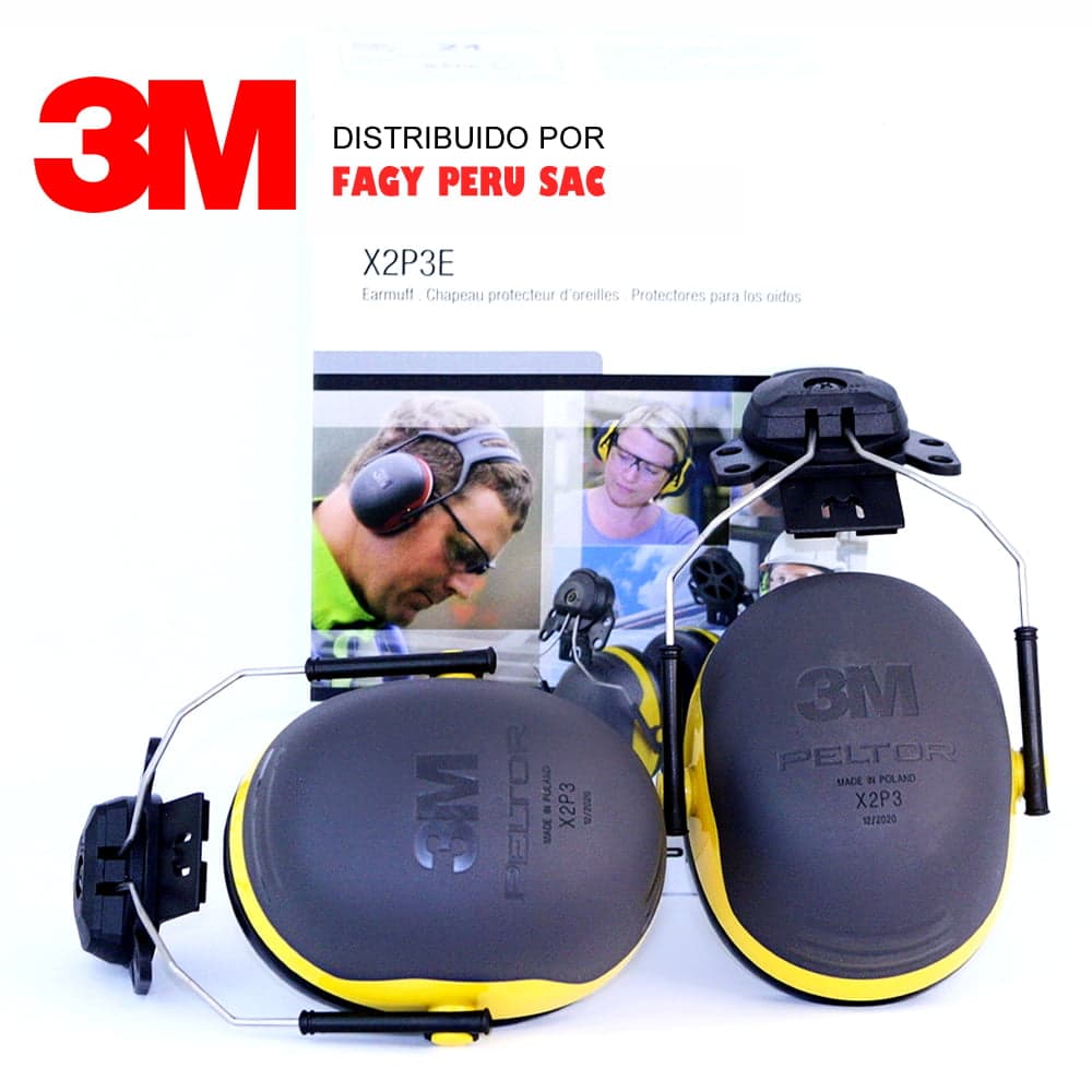 Orejera 3M X2P3E serie X adaptable a casco 24dB - 3M