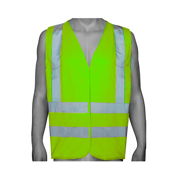 Chaleco alta velocidad verde 4 bandas reflectivo - Steelpro