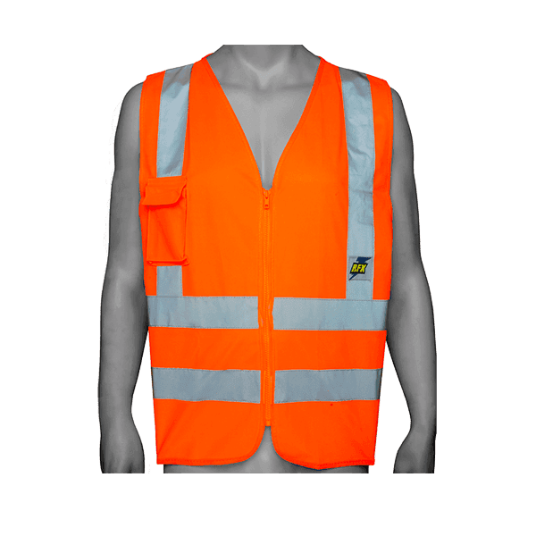 Chaleco Rfx alta velocidad naranja 4 Bandas - Steelpro