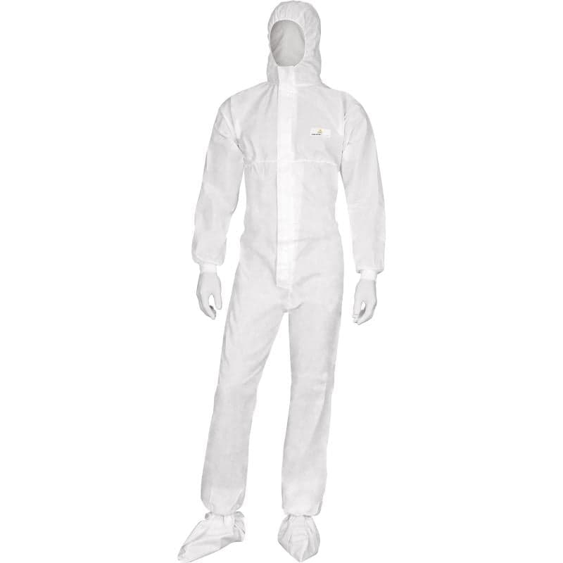 Buzo blanco desechable con capucha DT215 - Deltaplus