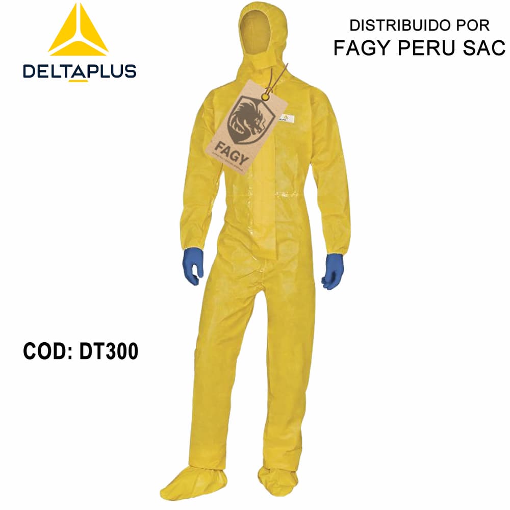 Buzo desechable con capucha DT300 Deltachem - Deltaplus