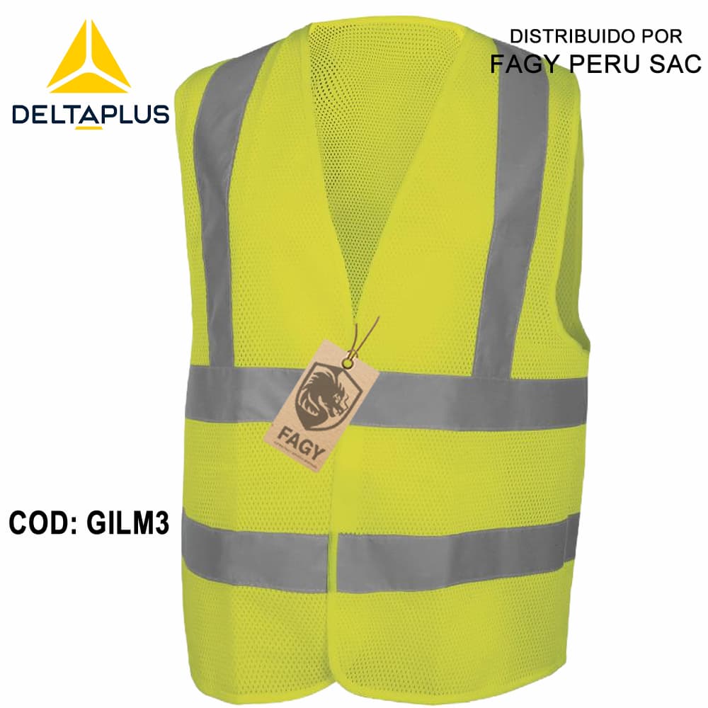 Chaleco alta visibilidad GILM3 - Deltaplus