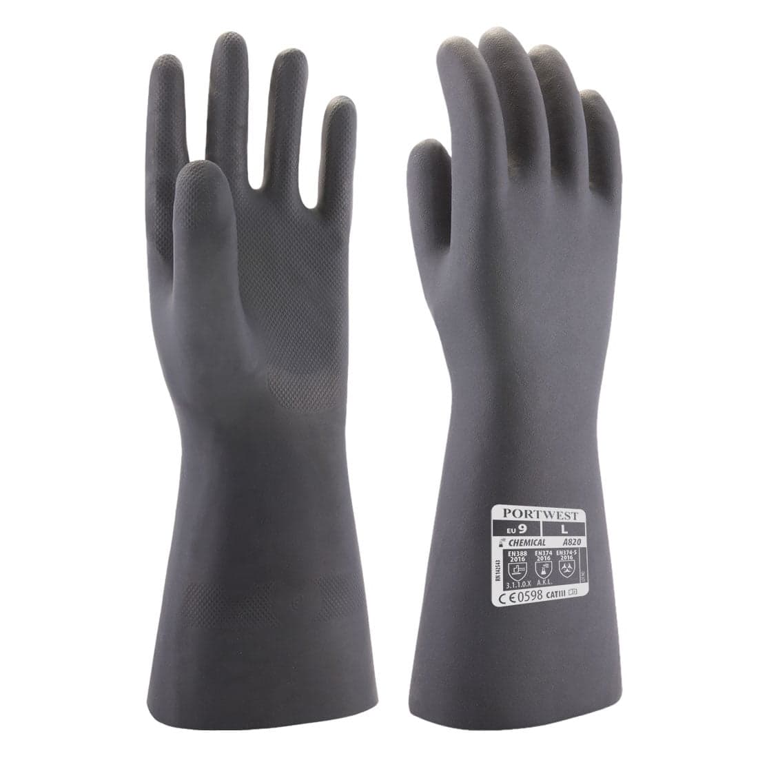 Guante químico de Neopreno A820 - PORTWEST