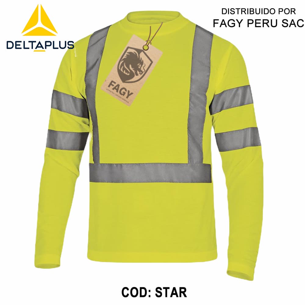 Camiseta de Poliéster Alta Visibilidad STAR - Deltaplus