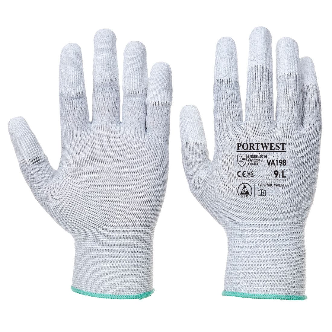 Guante antiestático Vending con las puntas cubiertas con PU VA198 - PORTWEST