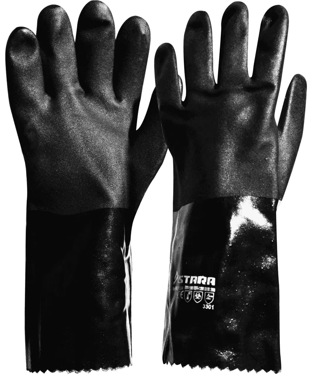Guante de PVC negro - Astara