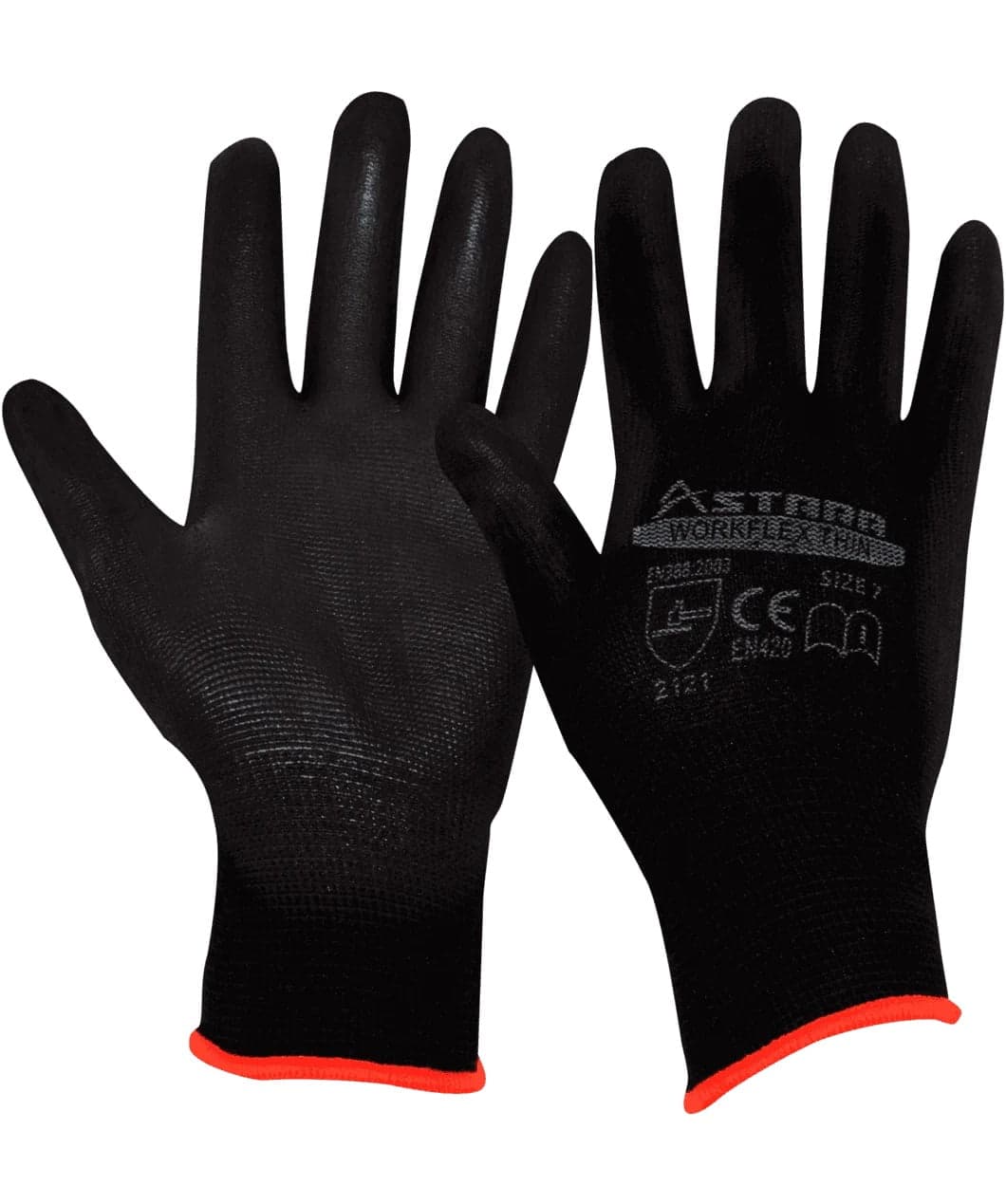 Guante De Nylon Negro Pluremax Revestido De Pluretano - Astara