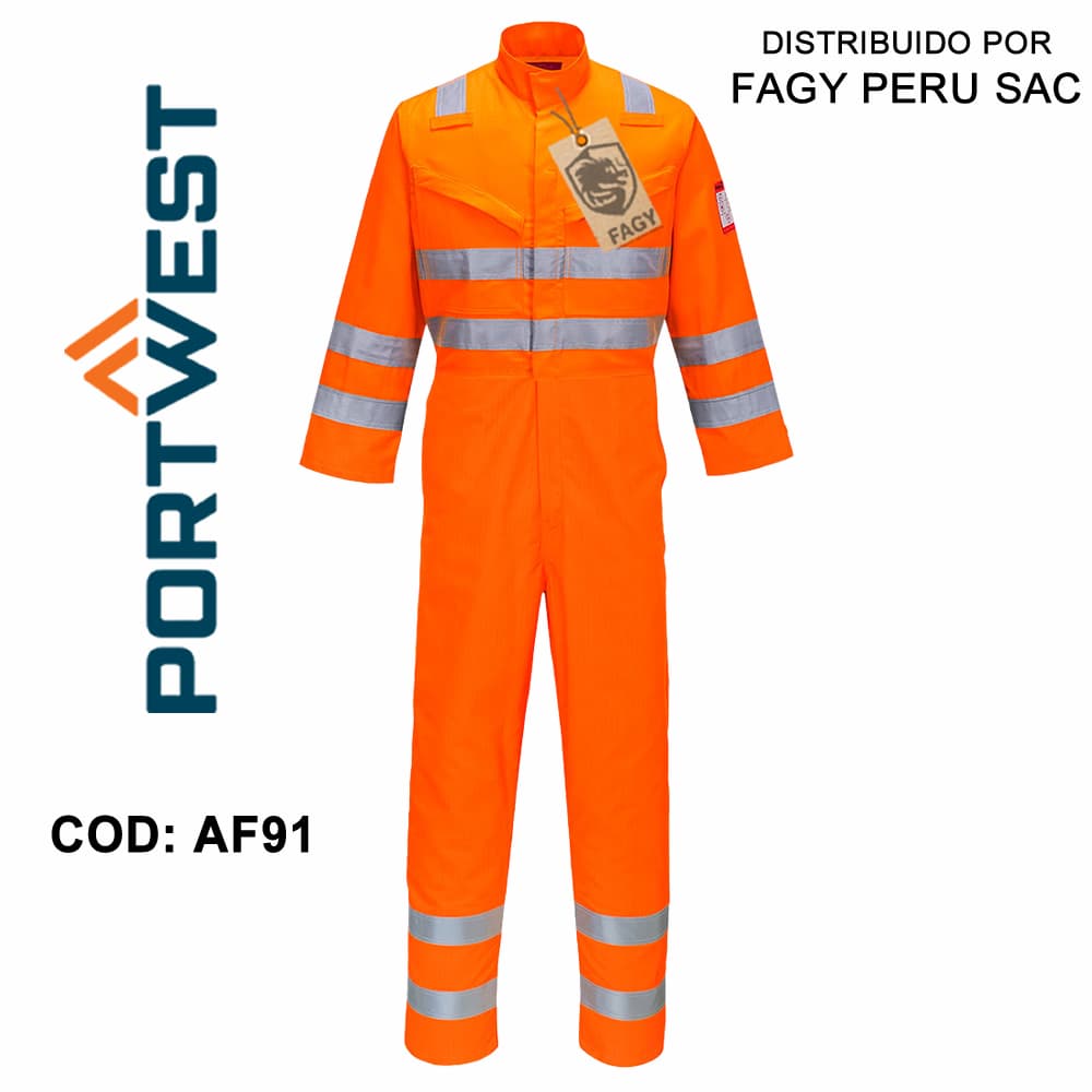 Mameluco de alta visibilidad Araflame Multi AF91 - PORTWEST