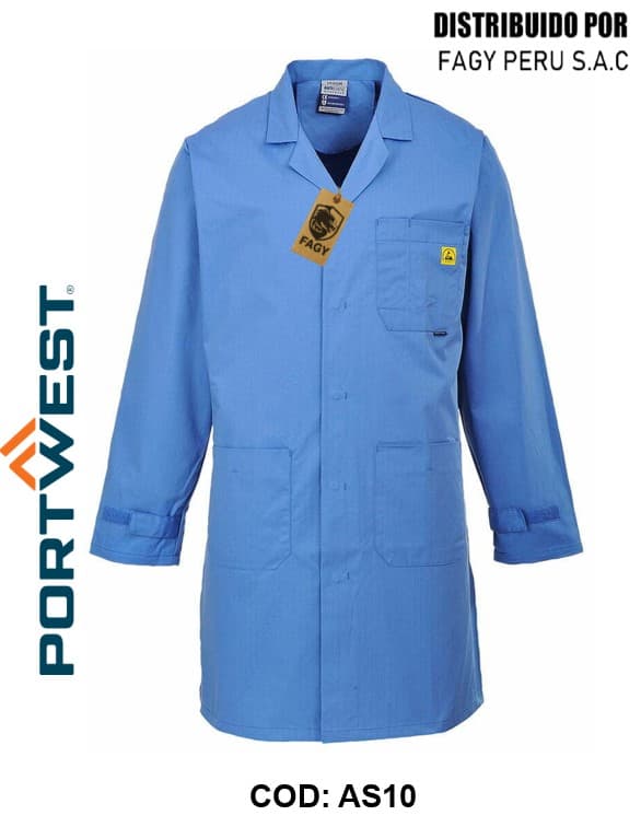 Bata ESD antiestática AS10 - PORTWEST