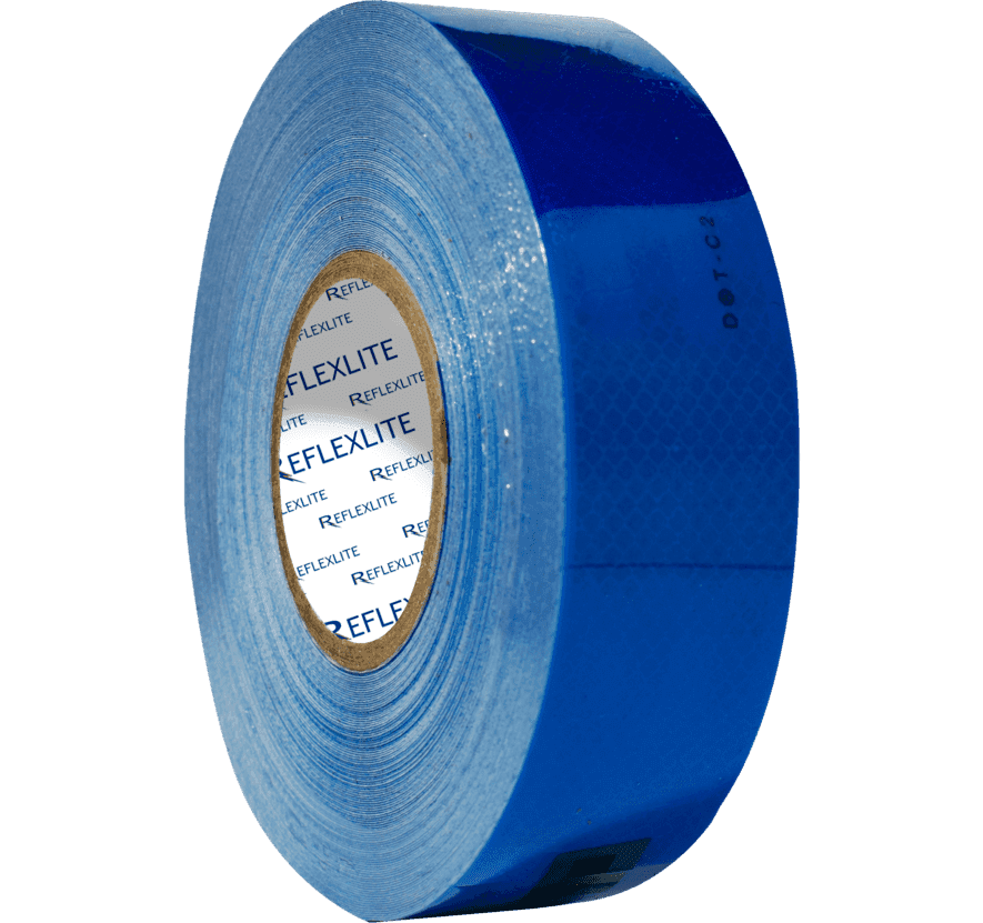 Cinta Reflectiva Azul Sellada Con Lineas Y Logo 5CM(2″) 45.7 Mts - Astara