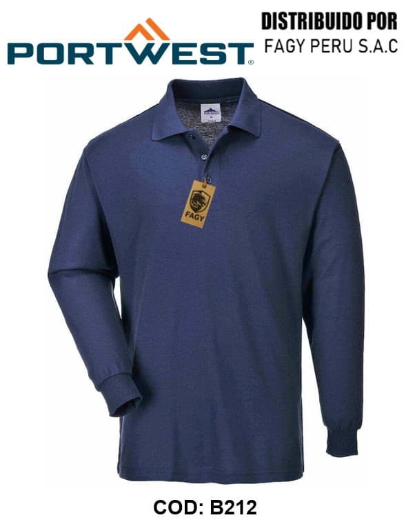 Polo de manga larga B212 - PORTWEST