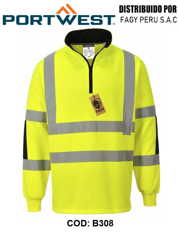 Sudadera de alta visibilidad Xenon Rugby B308 - PORTWEST