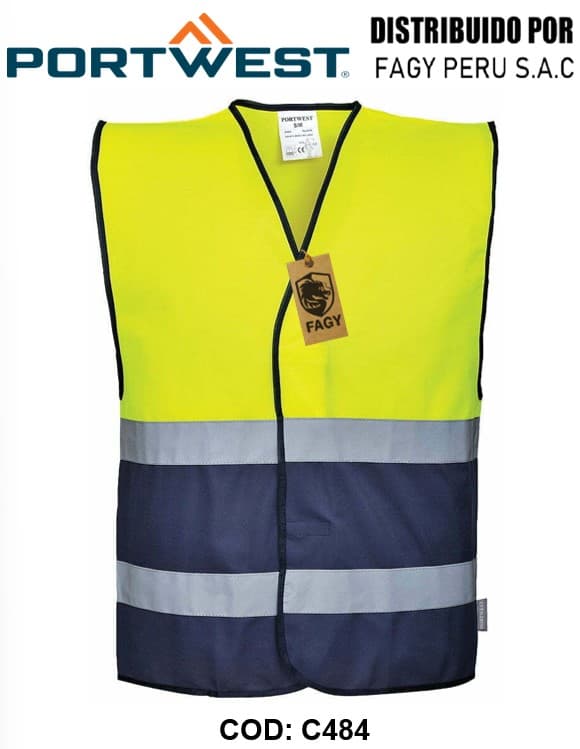 Chaleco bicolor de alta visibilidad C484 - PORTWEST