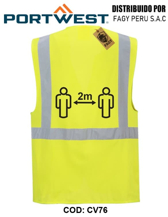 Chaleco Executive para Distanciamiento Social 2m CV76 - PORTWEST