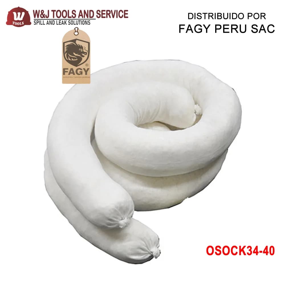 Cordón absorbente hidrocarburos osock34-40 - W Tools
