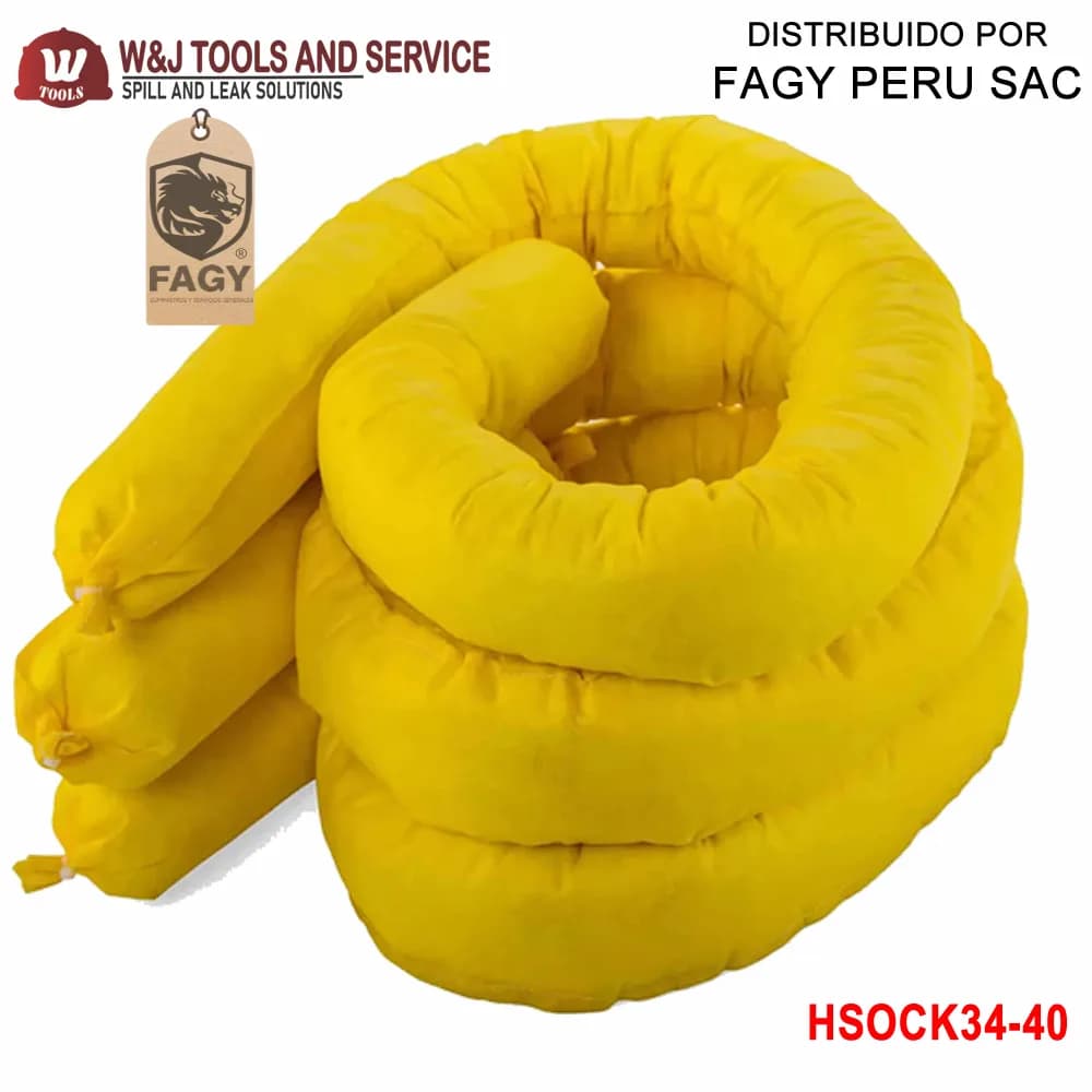 Cordón absorbente quimicos hsock-3440w - W Tools