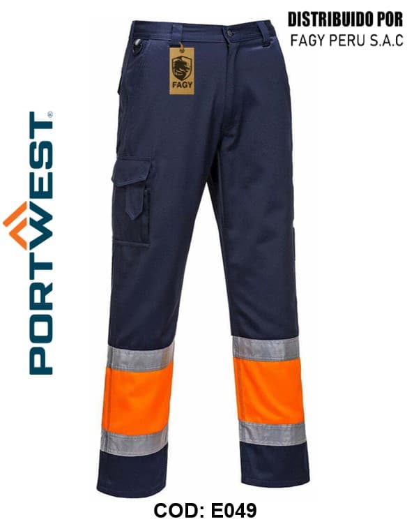 Pantalón Combat bicolor de alta visibilidad E049 - PORTWEST
