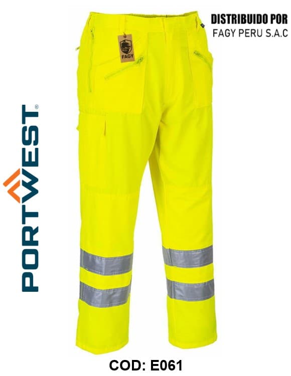 Pantalón Action de alta visibilidad E061 - PORTWEST