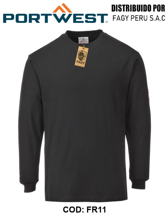 Camiseta de manga larga ignífuga y antiestática FR11 - PORTWEST