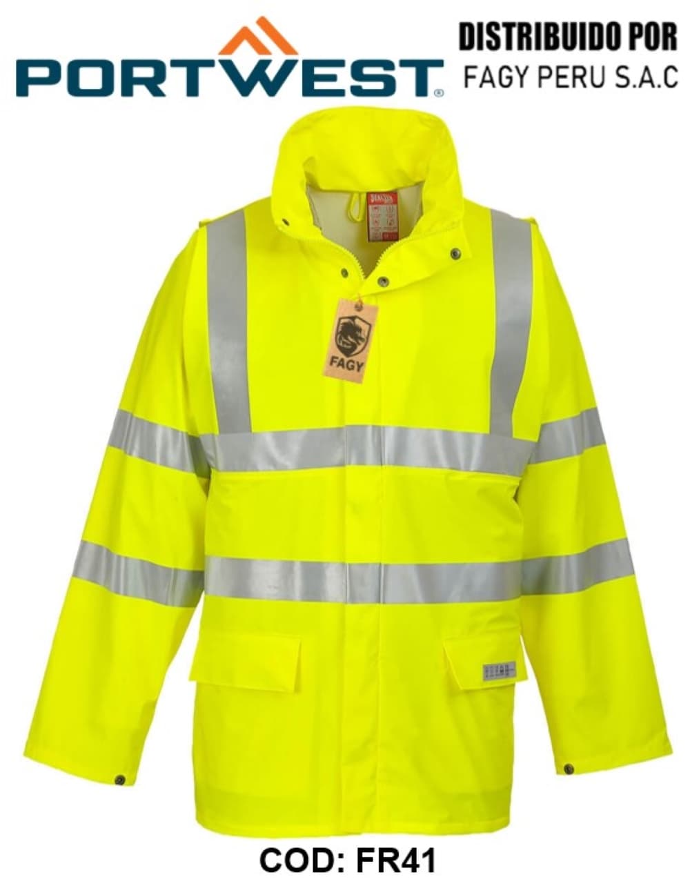 Chubasquero alta visibilidad Sealtex Flame FR41 - PORTWEST