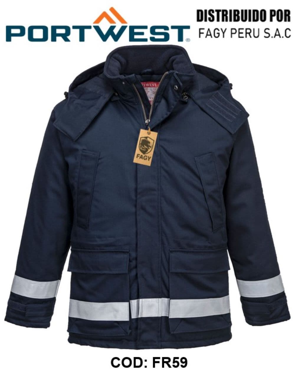 Chaqueta Winter ignífuga y antiestática FR59 - PORTWEST