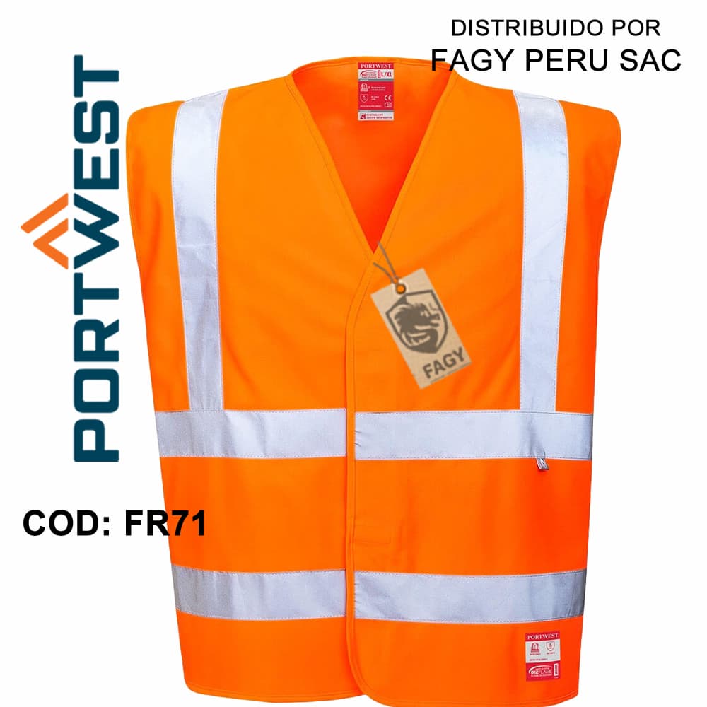 Chaleco de alta visibilidad antiéstático FR71 - PORTWEST