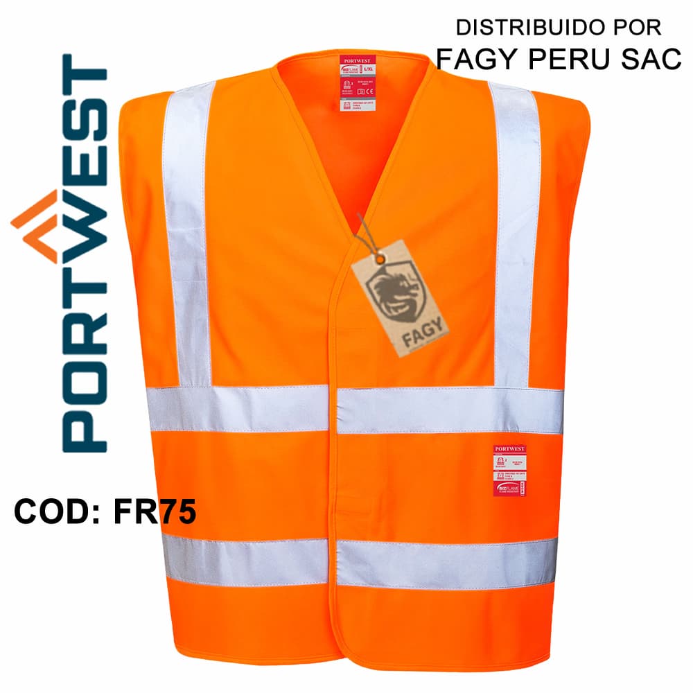 Chaleco de alta visibilidad ignífugo FR75 - PORTWEST