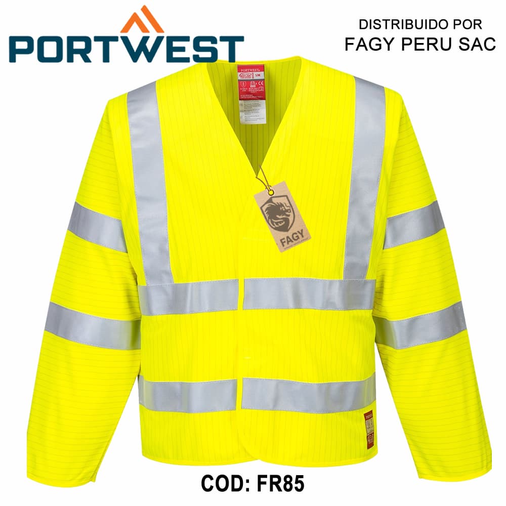 Chaqueta de alta visibilidad, antiéstática – resistente a la llama FR85 - PORTWEST