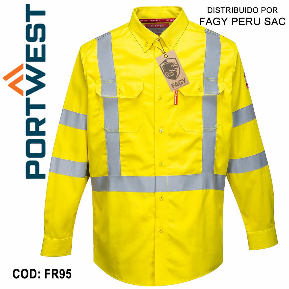 Camisa de alta visibilidad Bizflame 88/12 FR95 - PORTWEST
