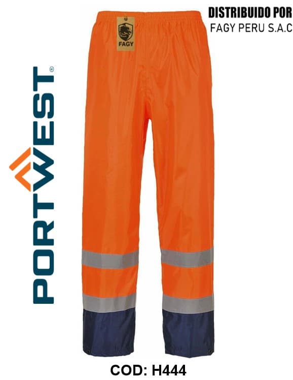 Pantalón para lluvia de alta visibilidad Classic Contrast H444 - PORTWEST