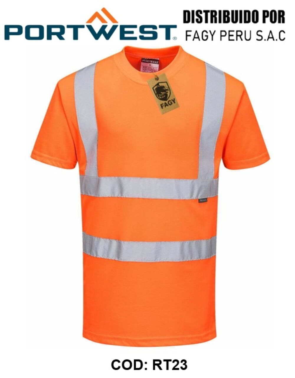 Camiseta de alta visibilidad RIS RT23 - PORTWEST