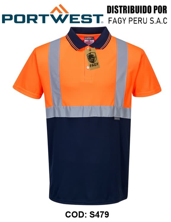 Polo bicolor S479 - PORTWEST