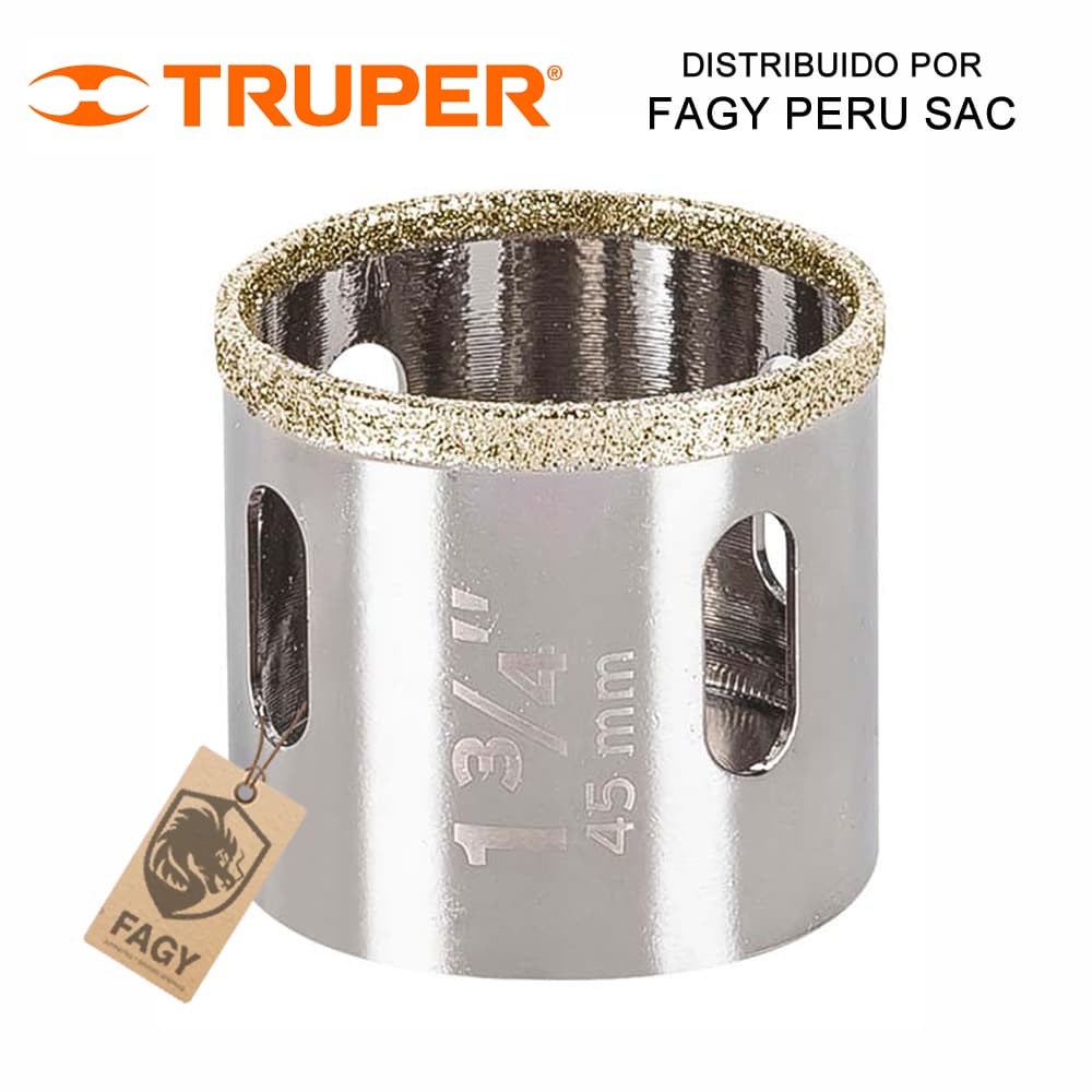 Sierra copa con diamante 1-3/4″ Truper 17131 - Truper