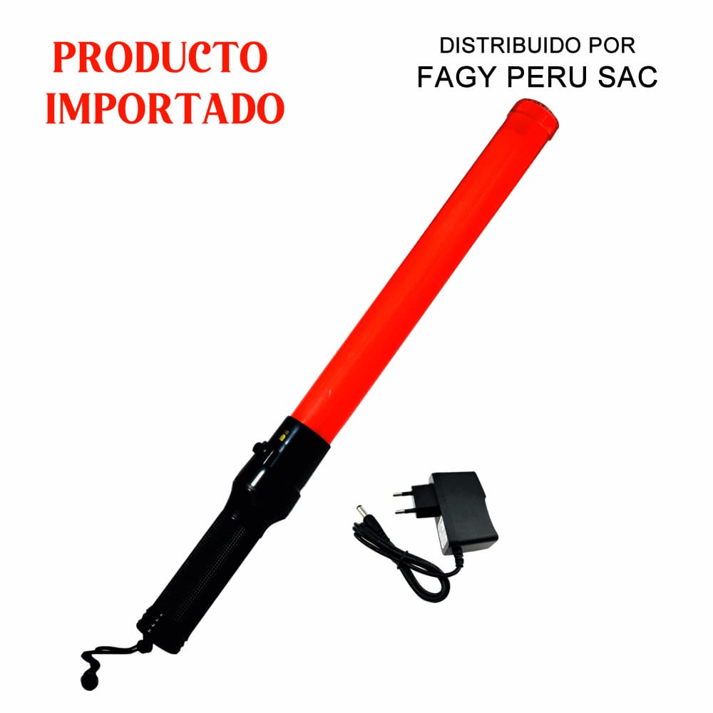 Vara Luminosa Roja Recargable - Producto Importado