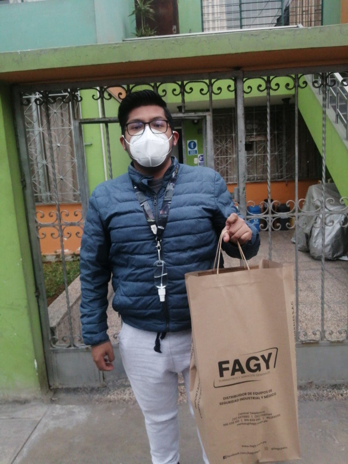 Preparación de un pedido de equipos de protección personal