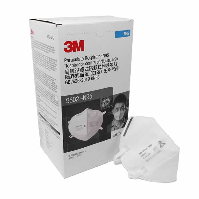 Respirador desechable 3M 9502+ N95 | 50 UNDS - 3M