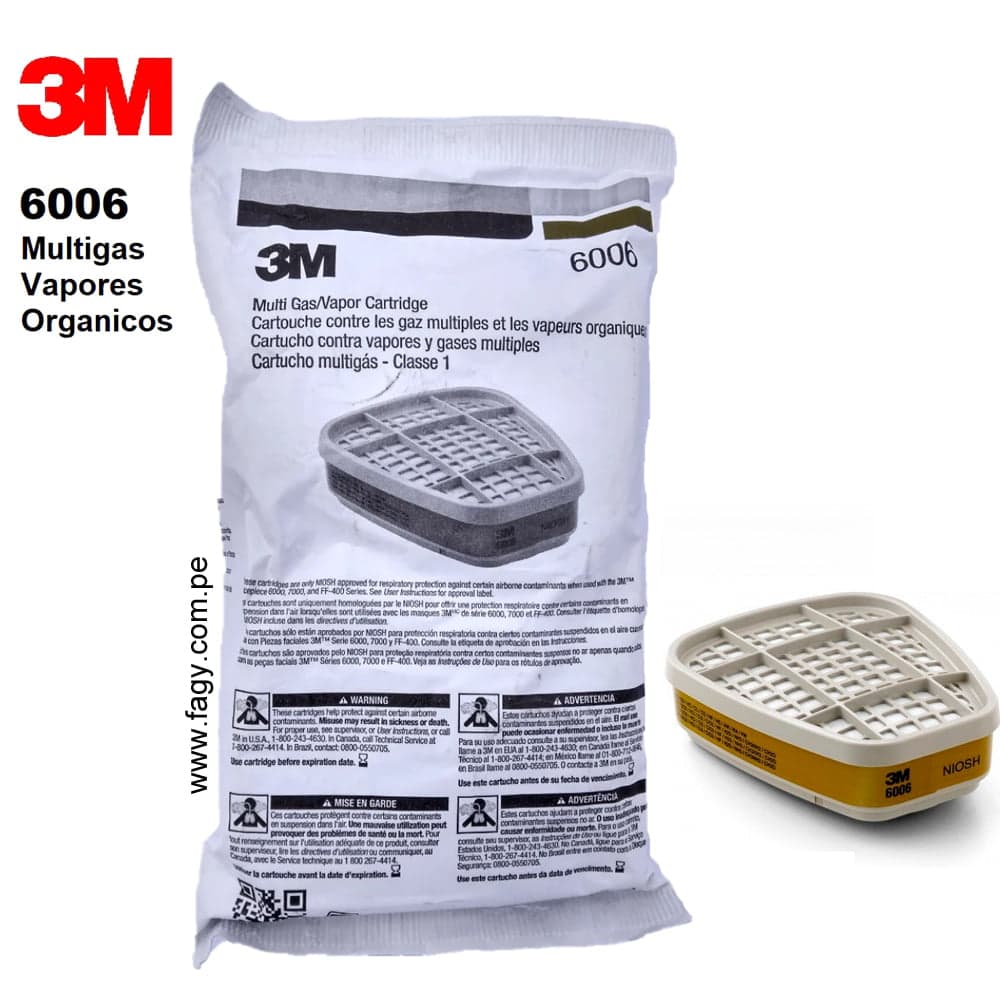 Cartucho 3M 6006 Multigases - 3M