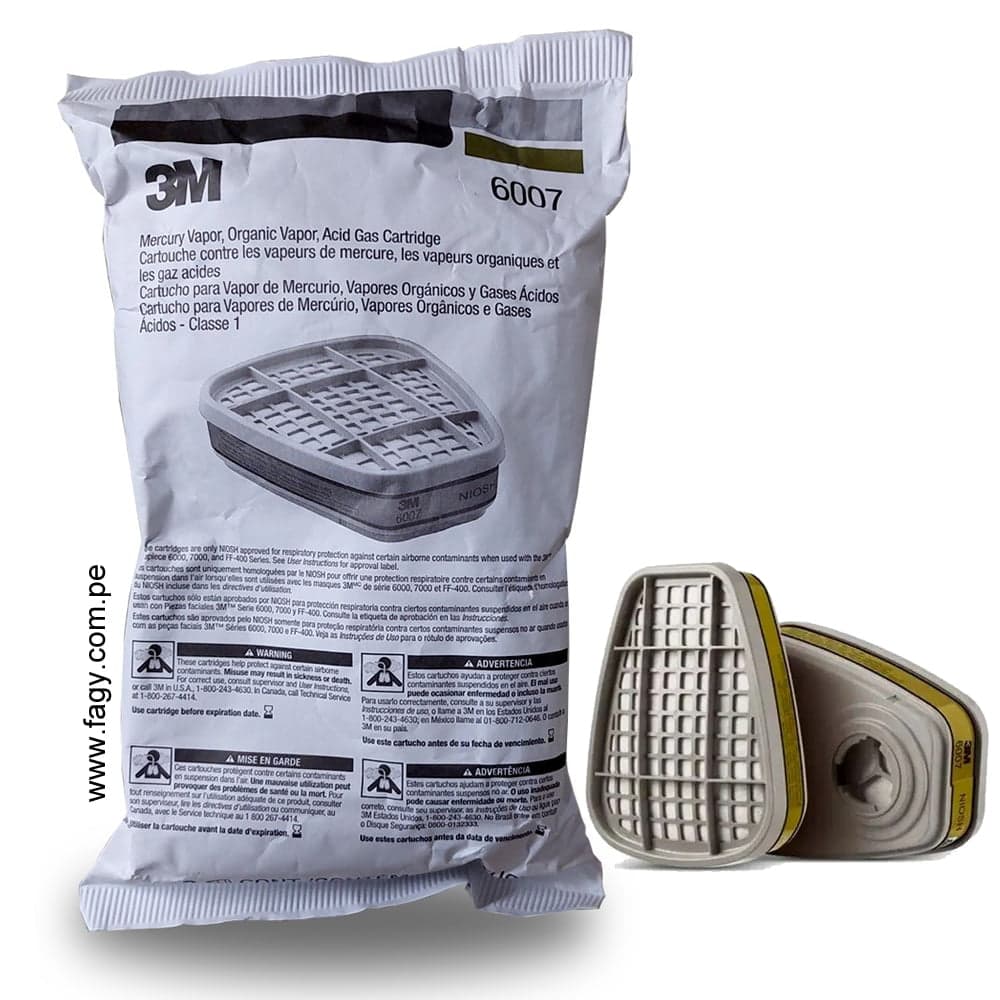 Cartucho 3M 6007 contra vapor de mercurio - 3M