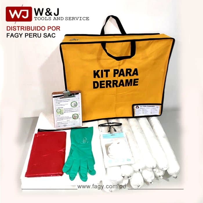 Kit Antiderrame Hidrocarburos Maletin 60L - W Tools