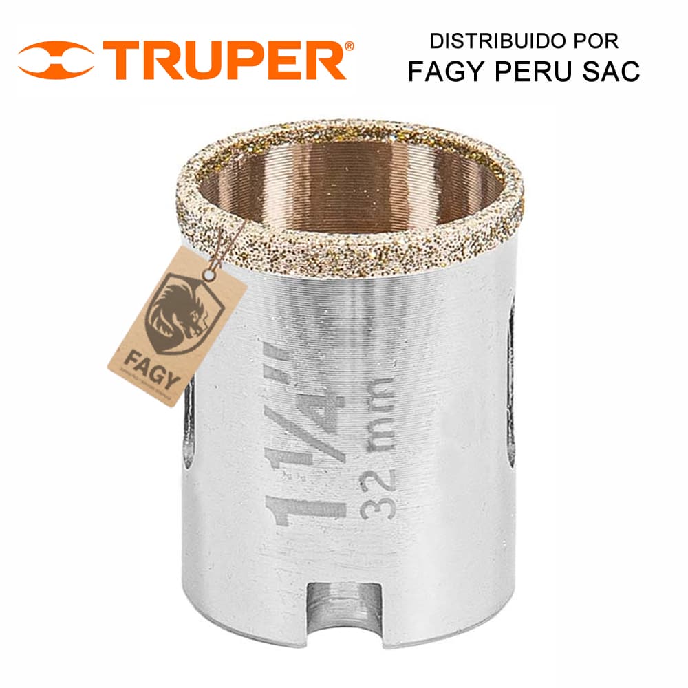 Sierra copa con diamante 1-1/4″ Truper 17128 - Truper