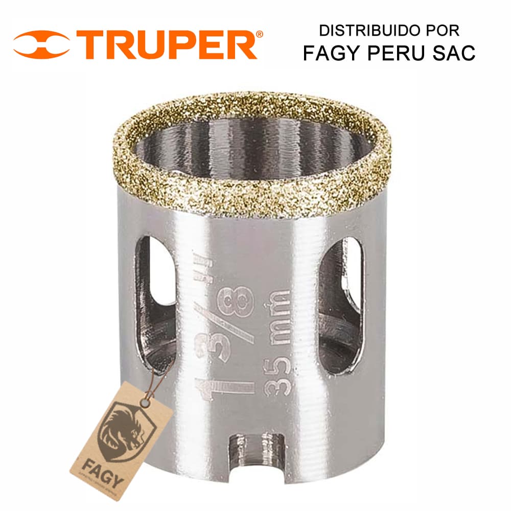 Sierra copa con diamante 1-3/8″ Truper 17129 - Truper