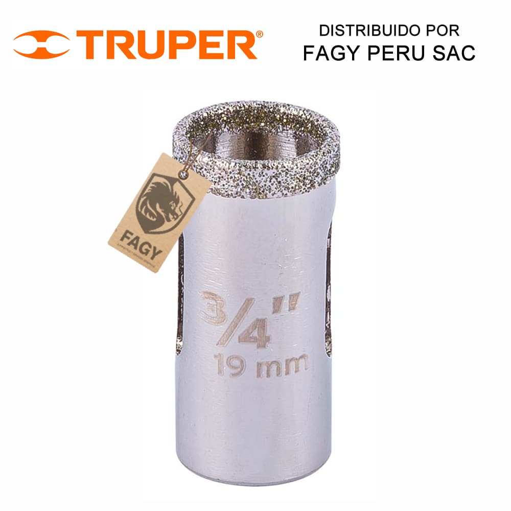 Sierra copa con diamante 3/4″ Truper 17124 - Truper