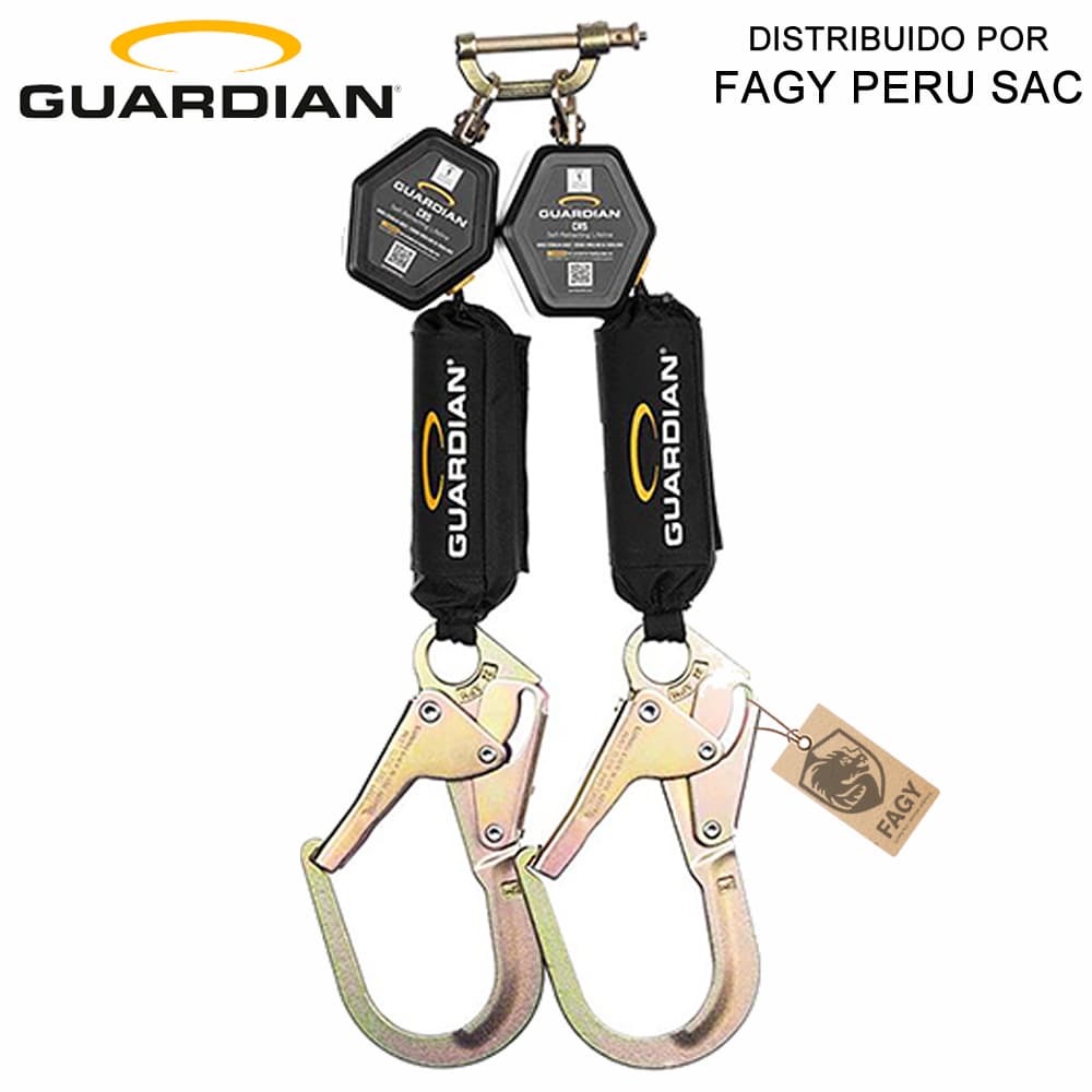 Bloque Retractil Dual Guardian Cr5 De 6´ Cinta - Guardian