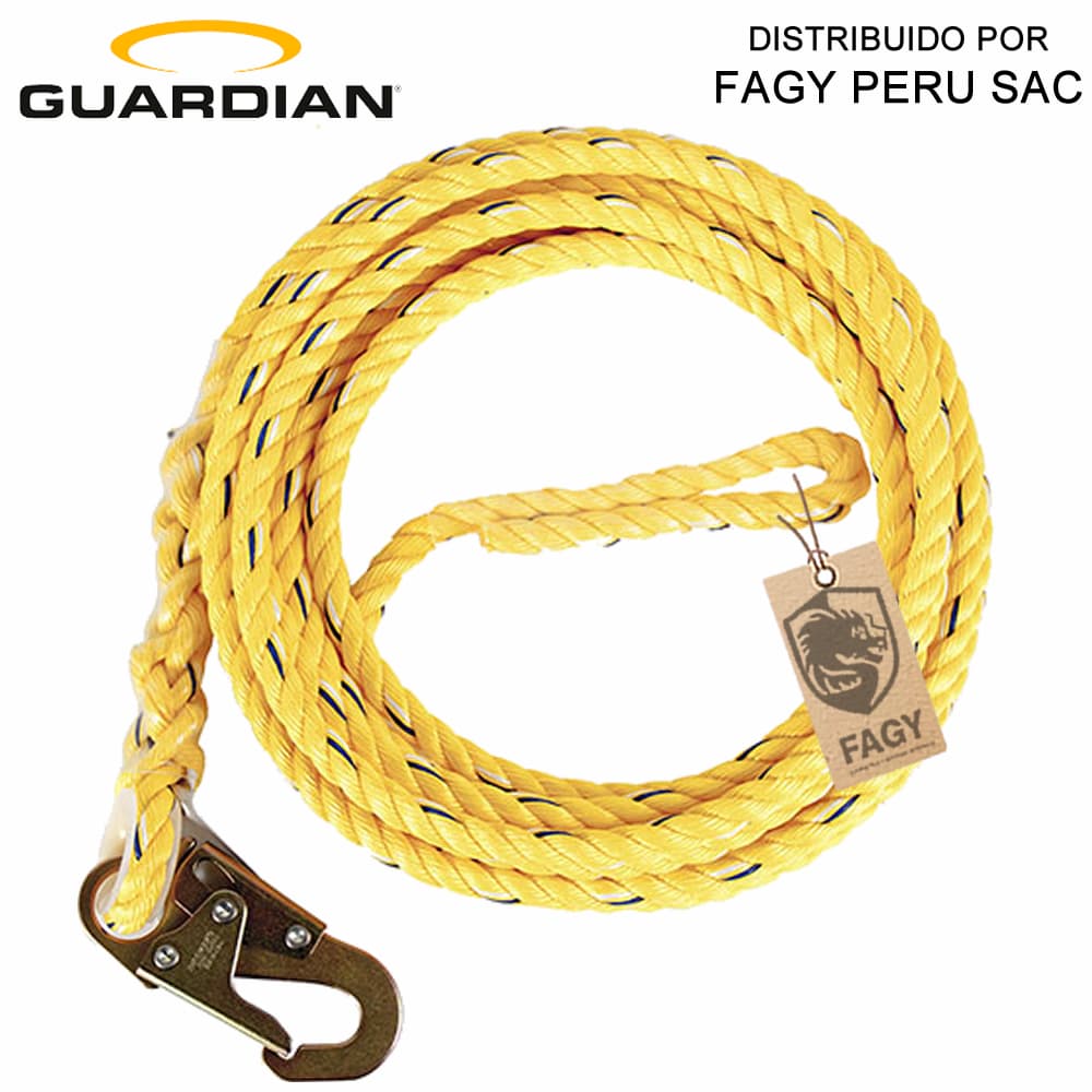 Cuerda Guardian Para Linea De Vida Vertical 50´ - Guardian