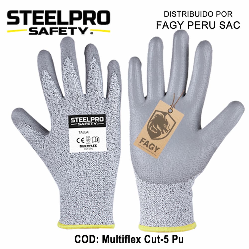 Guante Multiflex Cut-5 Pu Steelpro - Steelpro