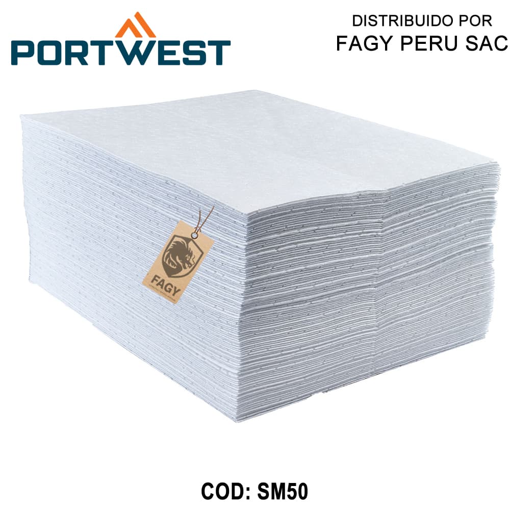 Paño Oil Only Absorbe 0.8 litros SM50 - PORTWEST